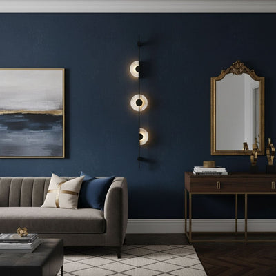 Neron Alabaster Vertical Wall Sconce