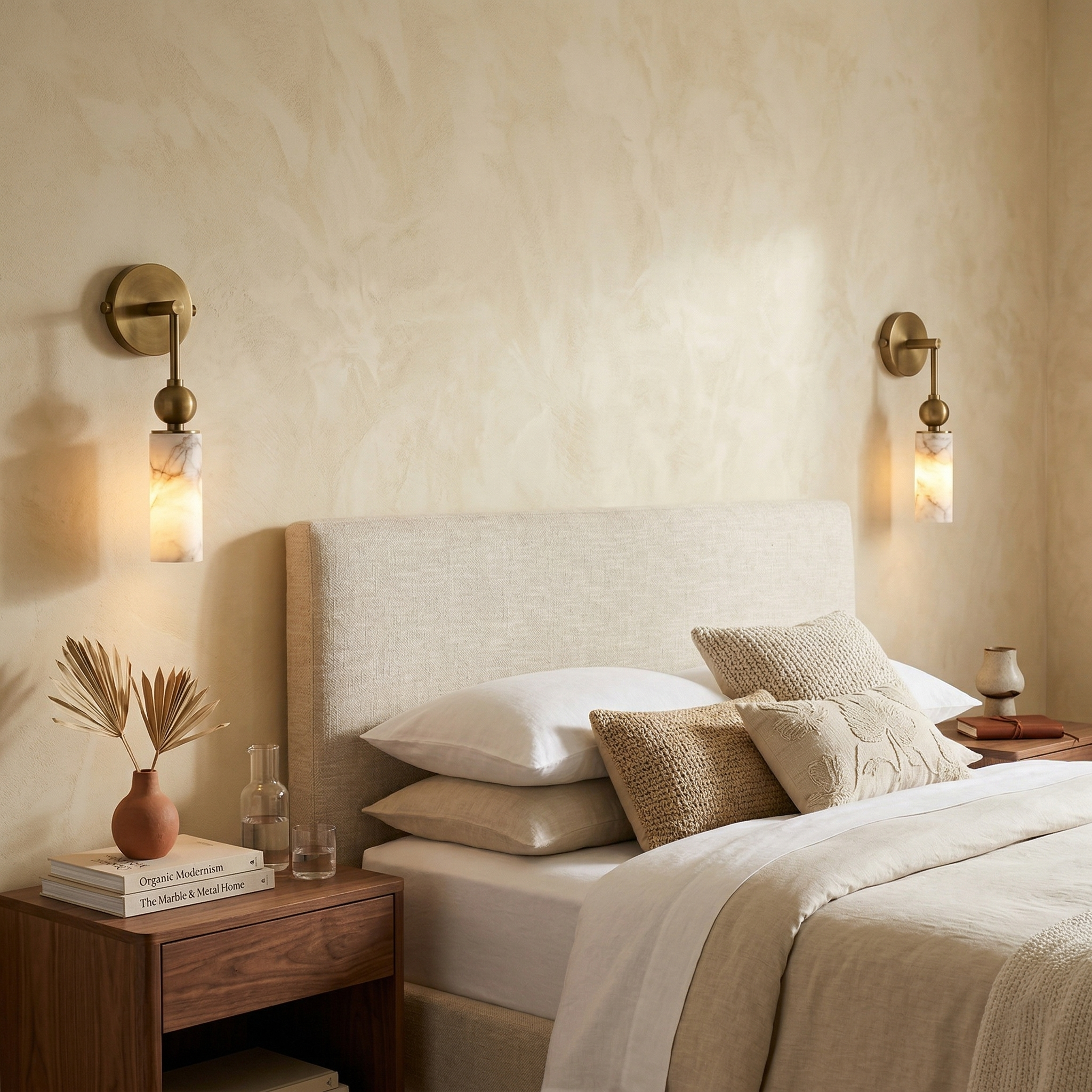 Glenwick Alabaster Indoor Wall Light