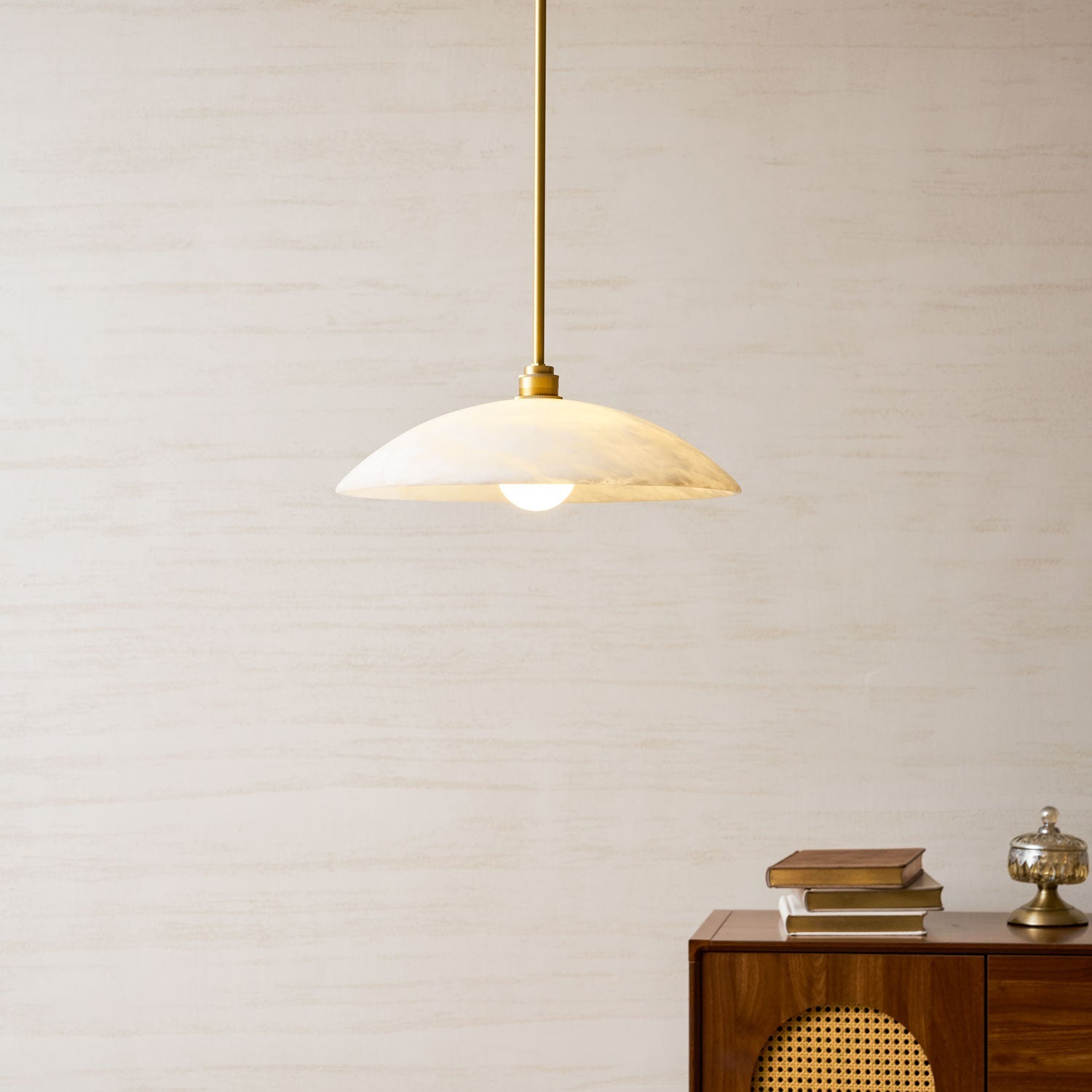 Westmere Alabaster Dome Pendant Light