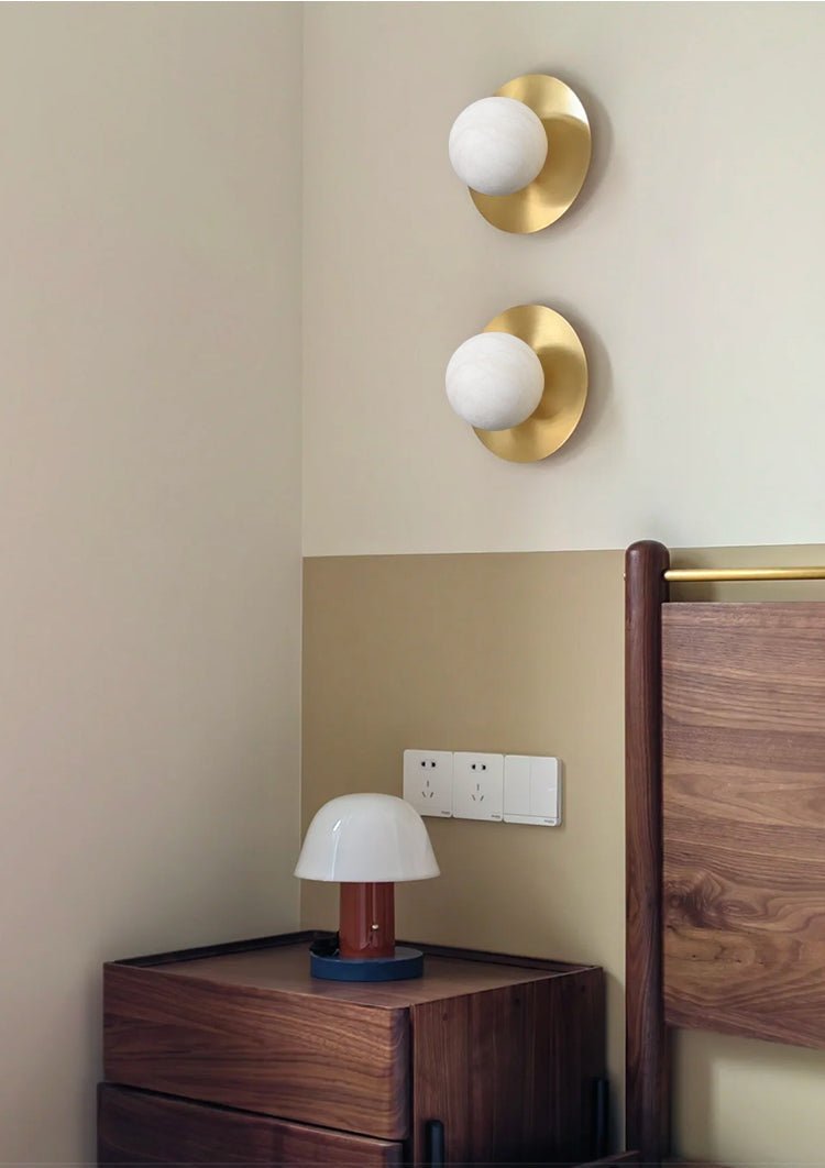 Eirueria Alabaster Orb Sconce