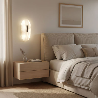 Albeora Alabaster Veil Wall Sconce