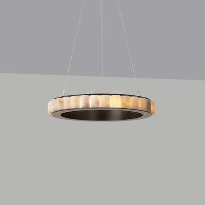 Aurelia Double Ring Alabaster Chandelier