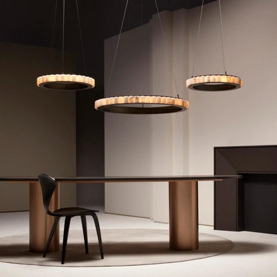 Aurelia Double Ring Alabaster Chandelier