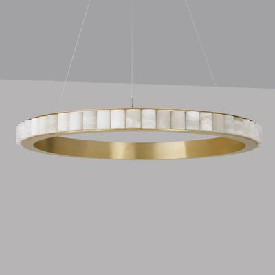 Aurelia Double Ring Alabaster Chandelier