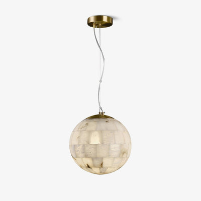 Amo Alabaster Globe Pendant Light