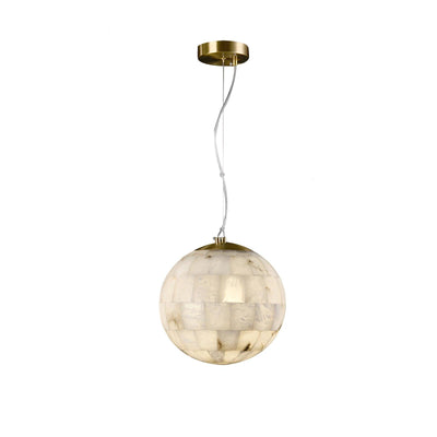 Amo Alabaster Globe Pendant Light