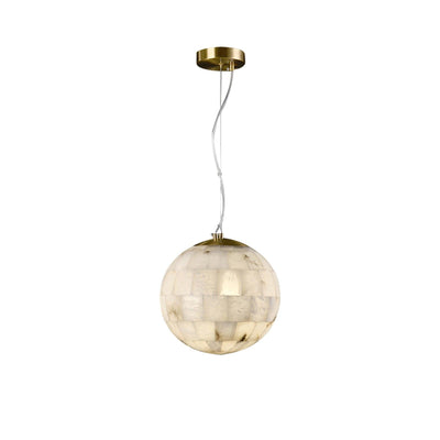 Amo Alabaster Globe Pendant Light