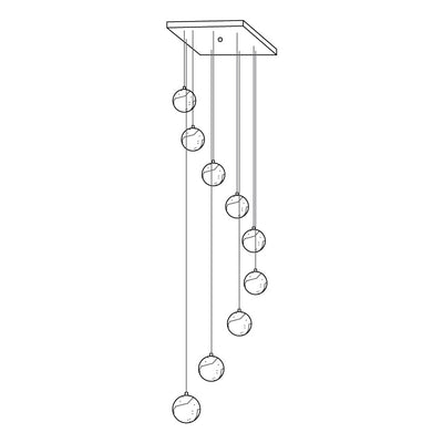 Sexta Alabaster Pendant Light Chandelier