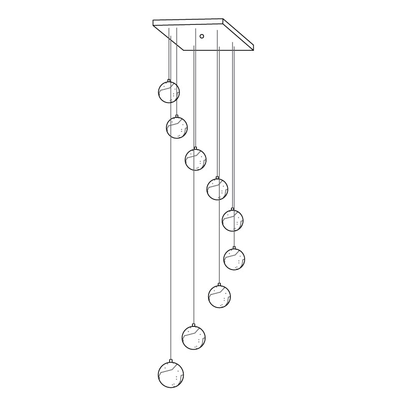 Sexta Alabaster Pendant Light Chandelier
