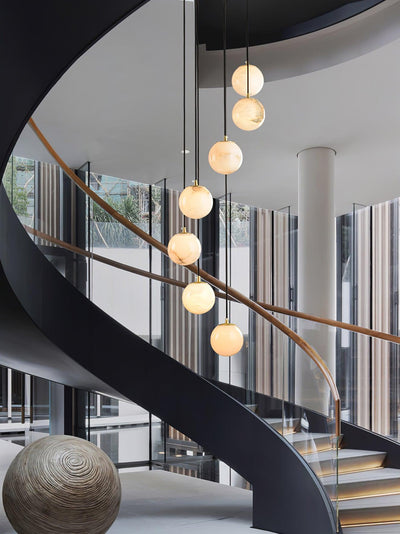 Sexta Alabaster Pendant Light Chandelier