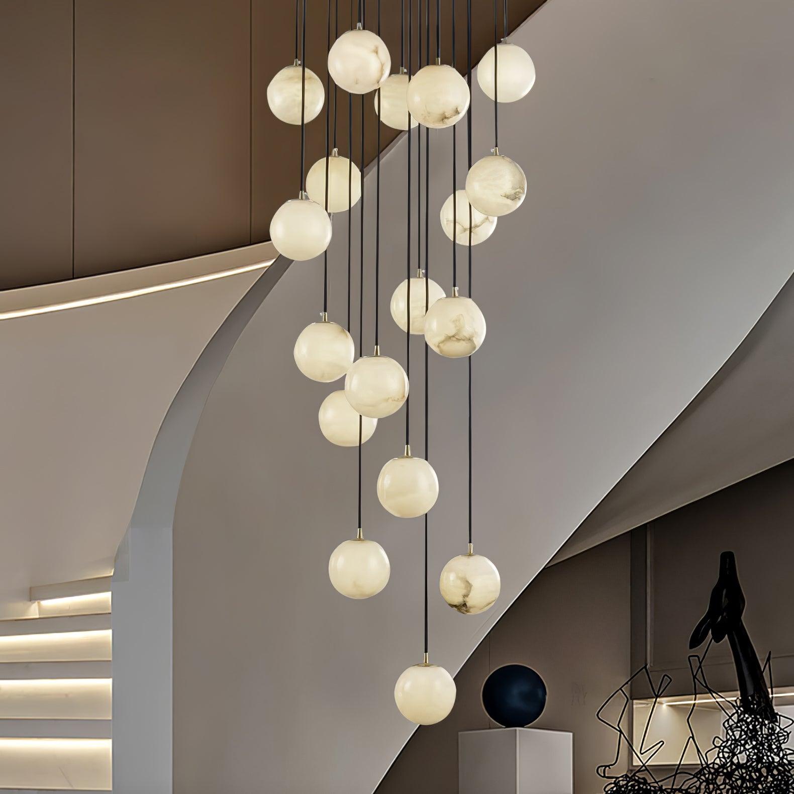 Sexta Alabaster Pendant Light Chandelier