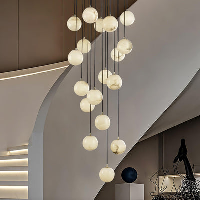 Sexta Alabaster Pendant Light Chandelier