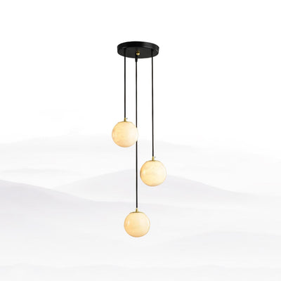 Sexta Alabaster Pendant Light Chandelier