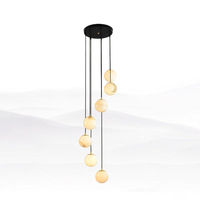 Sexta Alabaster Pendant Light Chandelier