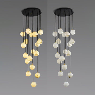 Sexta Alabaster Pendant Light Chandelier