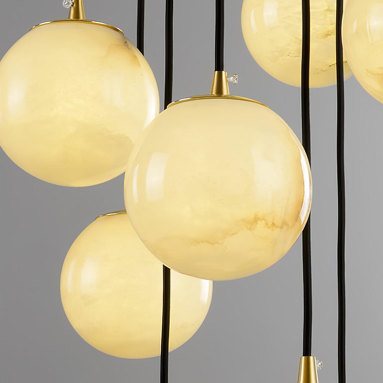 Sexta Alabaster Pendant Light Chandelier