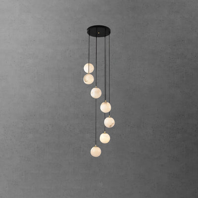 Sexta Alabaster Pendant Light Chandelier