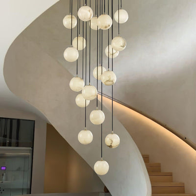 Sexta Alabaster Pendant Light Chandelier
