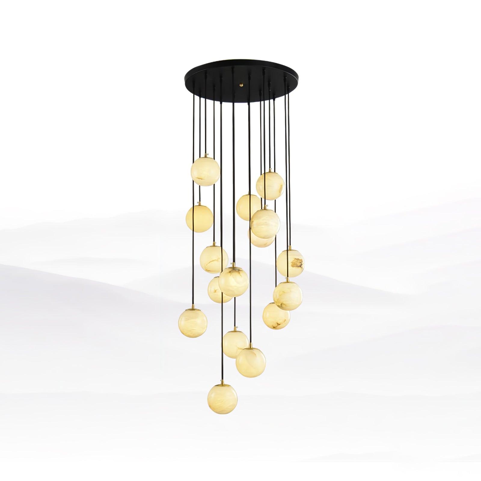 Sexta Alabaster Pendant Light Chandelier