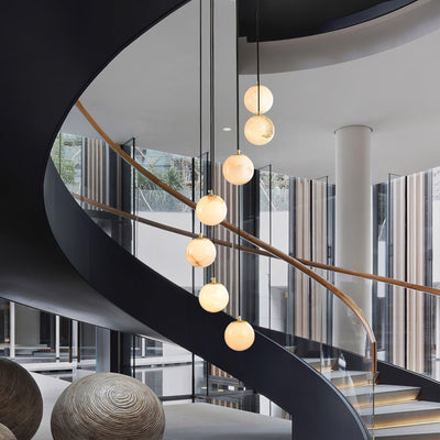 Sexta Alabaster Pendant Light Chandelier