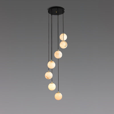 Sexta Alabaster Pendant Light Chandelier