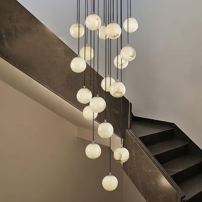 Sexta Alabaster Pendant Light Chandelier