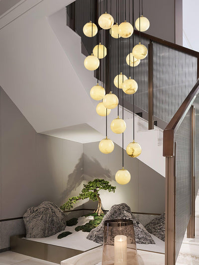 Sexta Alabaster Pendant Light Chandelier