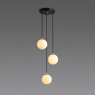 Sexta Alabaster Pendant Light Chandelier