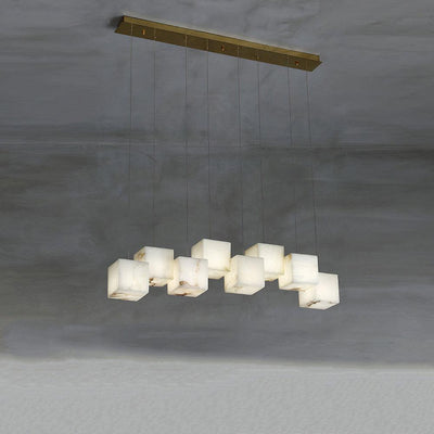 Eurraeel Alabaster Spiral Chandelier