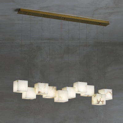 Eurraeel Alabaster Spiral Chandelier