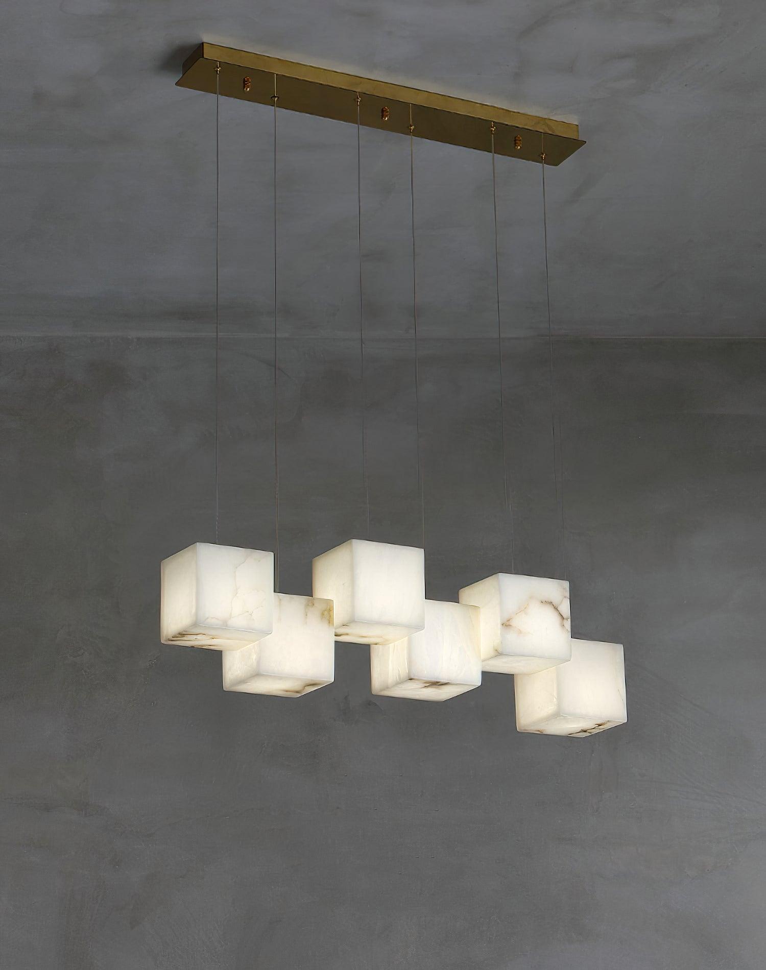 Eurraeel Alabaster Spiral Chandelier