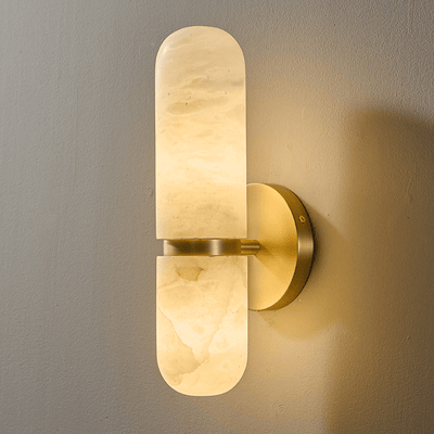 Ismerie Alabaster Capsule Wall Sconce