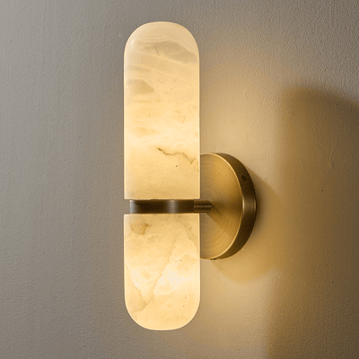 Ismerie Alabaster Capsule Wall Sconce