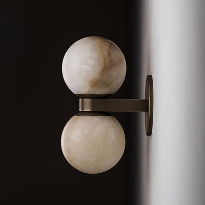 Lumenor Alabaster Celestia Orb Wall Light