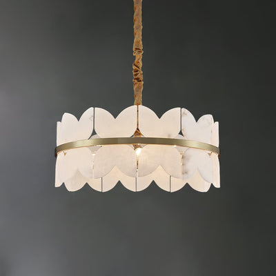 Seraphina Vintage Alabaster Chandelier Light