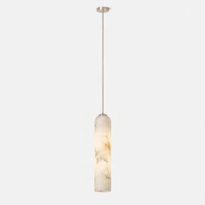 Alabaster Cylinder Pendant Light