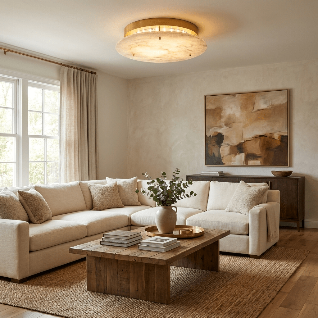 Eirelina Alabaster Ceiling Light