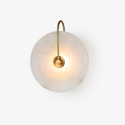 Kristy Alabaster LED Wall Lamp Round Iconic Circular