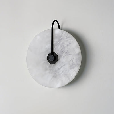 Kristy Alabaster LED Wall Lamp Round Iconic Circular