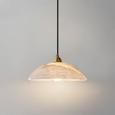 Warenol Minimalist Alabaster Pendant Light