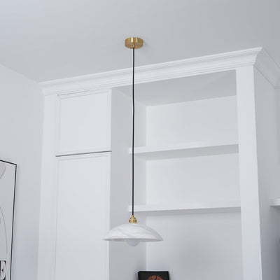 Ljomuvyd Individual Creativity Dome Alabaster Pendant Light