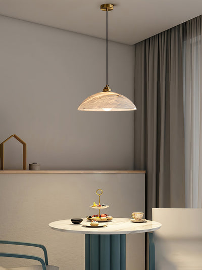 Warenol Minimalist Alabaster Pendant Light