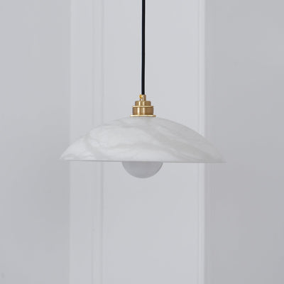 Ljomuvyd Individual Creativity Dome Alabaster Pendant Light