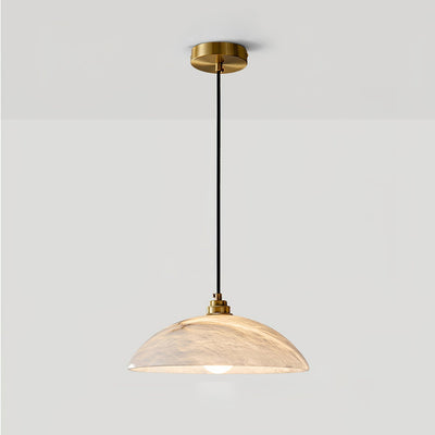 Warenol Minimalist Alabaster Pendant Light