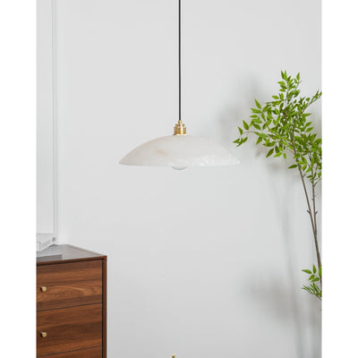 Warenol Minimalist Alabaster Pendant Light