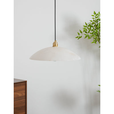 Warenol Minimalist Alabaster Pendant Light