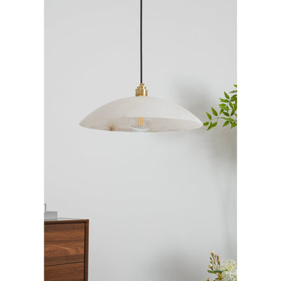 Warenol Minimalist Alabaster Pendant Light
