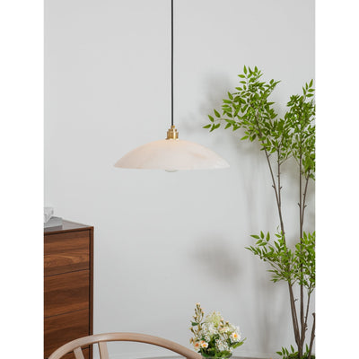 Warenol Minimalist Alabaster Pendant Light