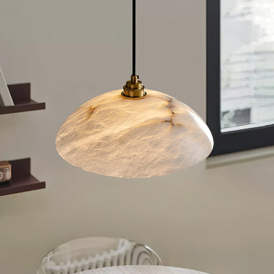 Ljomuvyd Individual Creativity Dome Alabaster Pendant Light