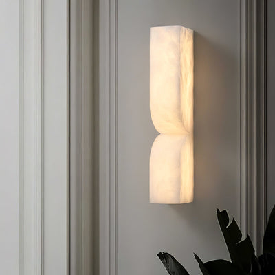 Niveelle Alabaster Rectangular Wall Lamp